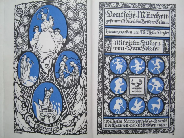 Deutsche Märchen gesammelt durch die Brüder Grimm 1921 illustriert Dora Polster