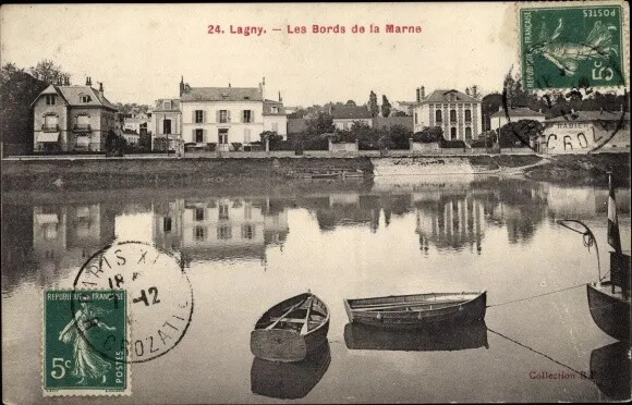 Ak Lagny Seine et Marne, Les Bords de la Marne - 2754195