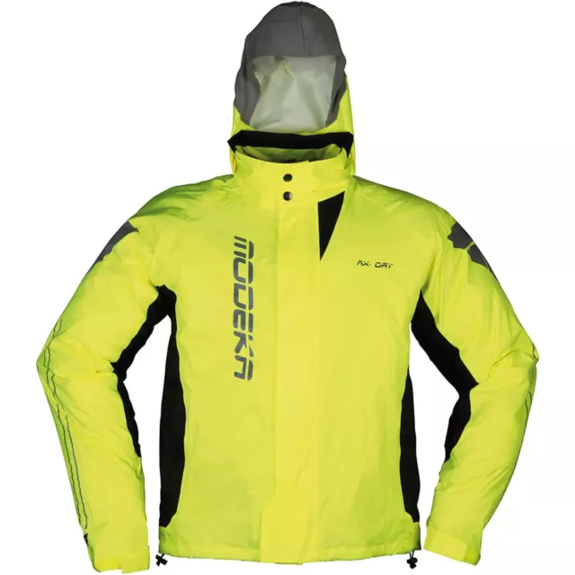 Moto Imperméable Étanche L - Modeka Ax-Dry II - Fluogelb-Schwarz