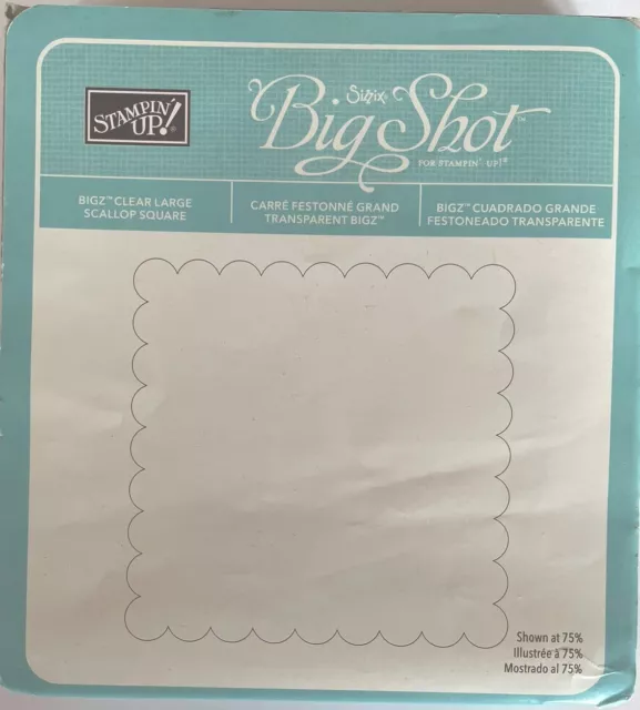 stampin up Sizzix Bigz Z Stanze, Clear Large Scallop RAR