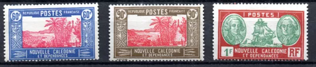 timbres colonie FRANCE NOUVELLE CALEDONIE année 1939 - YT  n° 182 / 184 - neufs*
