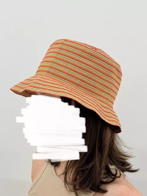 Le Bon Marche Paris Summer Raffia Bucket Hat Womens Multicolor 2