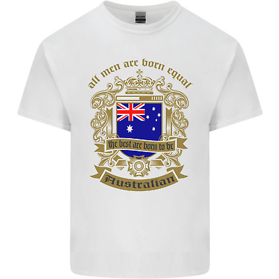 Tutti gli uomini nascono uguali Australia Australiana da Uomo Cotone T-Shirt Tee Top 2