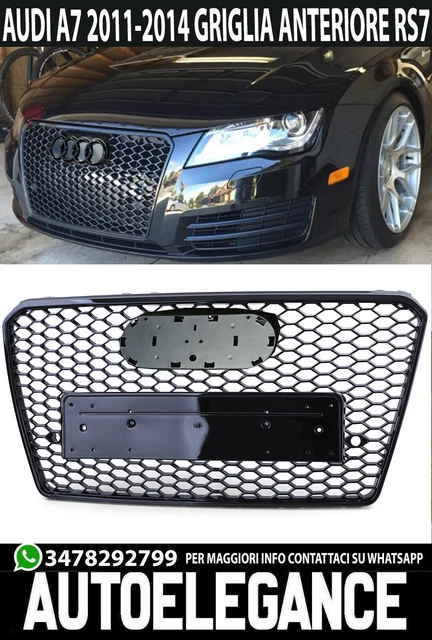 PARAURTI FENDINEBBIA GRIGLIA A Nido D'ape Griglia Per Audi 2008-2012 S5 - Foto 12