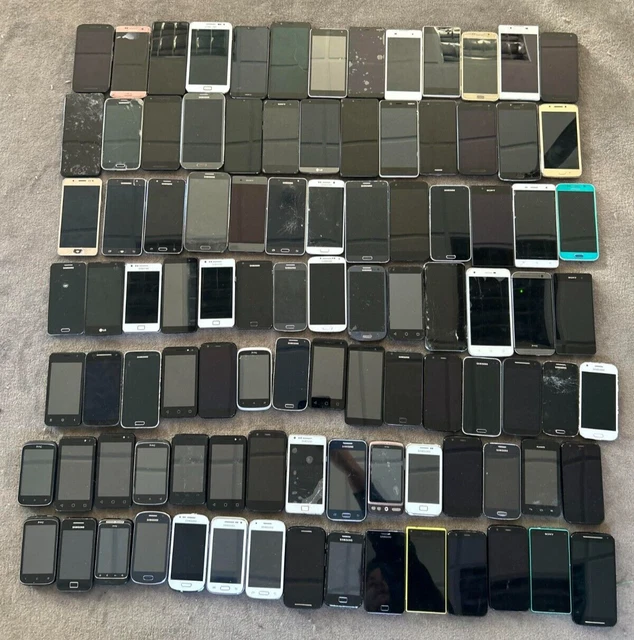 JOB LOT x98 SmartPhones Handsets Various Faulty / Spares / Repairs