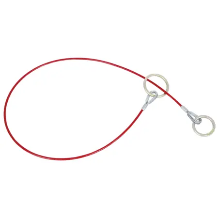 PEAKWORKS V8208604 4 Ft. Cable Anchor Sling with 2 O-Rings, 1/4" PVC Galvanized