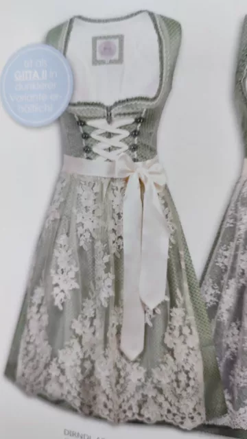 Neues MarJo Dirndl Gitta,grün-creme,58cm,edel, Letzte Gr.40+44+48,ganz neu,-30%