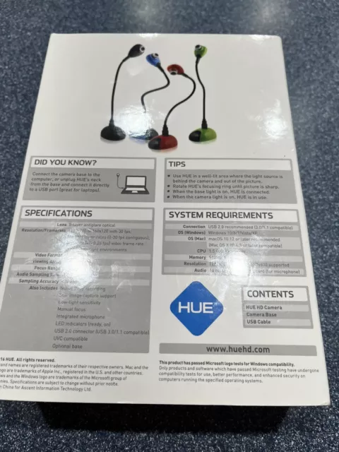 HUE HD Pro USB Document Camera for Windows, mac OS and Chrome OS