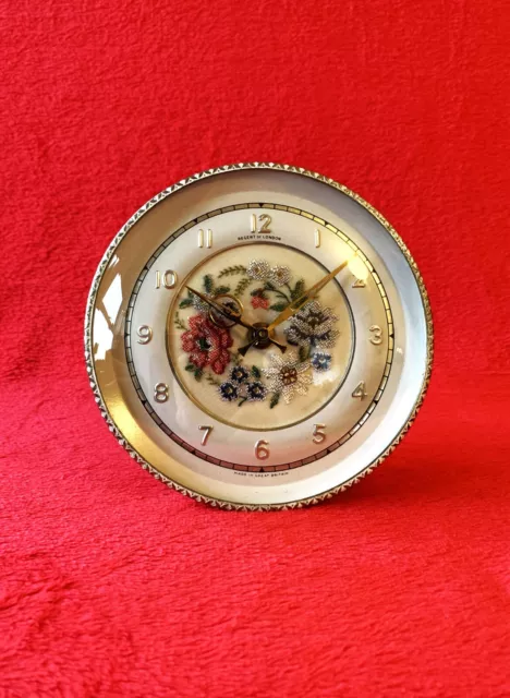 Old Vintage Ornate English Desk Clock REGENT of London