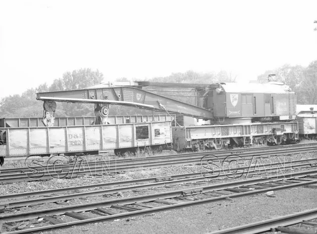 Odd220 Negative/Rp 1975 Delaware & Hudson Railroad 250T Crane Oneonta Ny