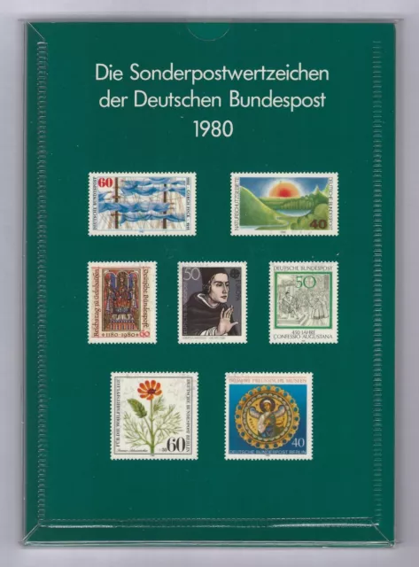 Jahrbuch Bund / Berlin 1980 postfrisch wie von der Versandstelle verausgabt