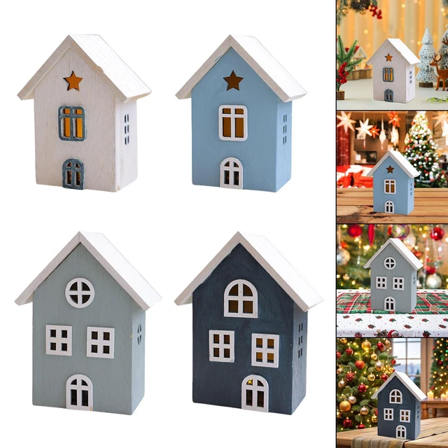 Figurine De Bord D'étagère Konst Smide - Village Illuminé De Noël