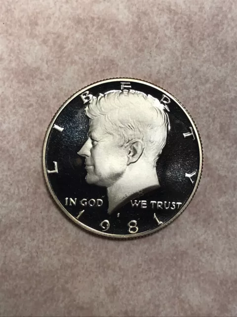 1981-S Type 1 Proof Kennedy Half Dollar