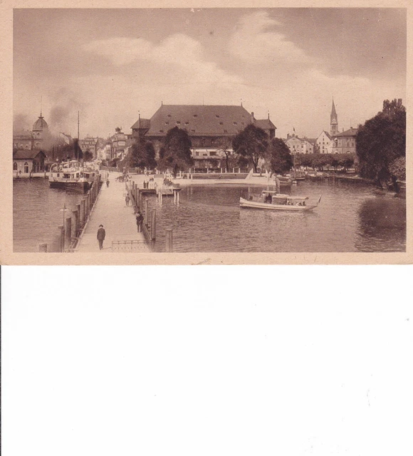 AK Konstanz ngl. Bodensee Hafen Ortsansicht Dampfer Schiff Boot