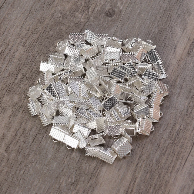 100 PCS 100St Schnallen Bandende Verschluss Bandverschlüsse