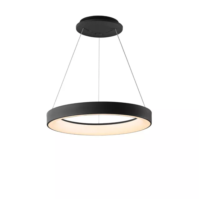 MN-369 Modern Design Suspension LED Chandelier Black