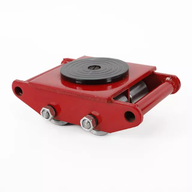 1 Pack 6 Tons Machinery Mover 360° Rotation Industrial Dolly Skate Steel Wheel