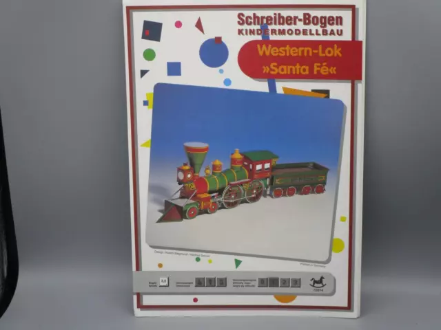 Schreiber-Bogen 72614 Karton-Modellbau - Western-Lok Santa Fe - Bastelbogen