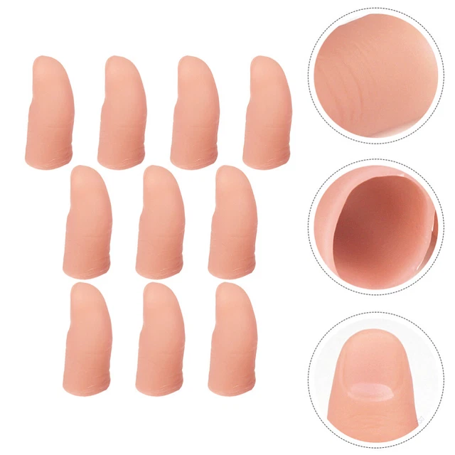 10 Pcs Fake Finger Playthings Thumb Ring Finger Covers Shoe Toe Protector Toy