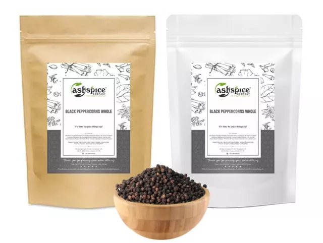 Black Peppercorns Whole Premium Quality *SPECIAL OFFER* Free UK P&P