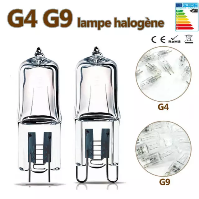 G9 Lampe halogène culot Bulb 40w 220/240 frigo four haute températures neuf