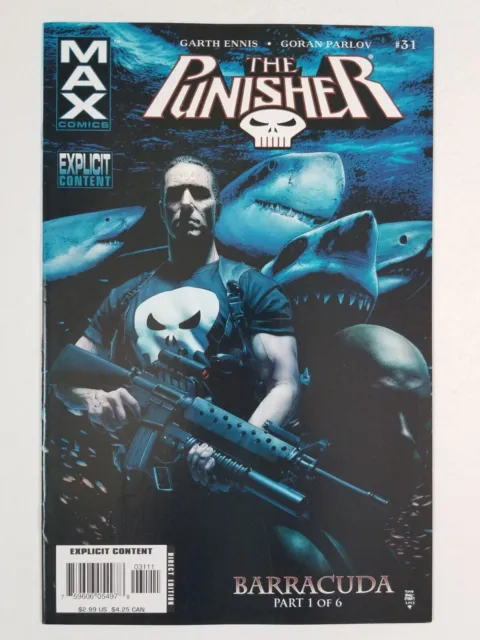 Punisher #31 (2006 Marvel Comics) MAX ~ First Appearance Barracuda ~ VF-