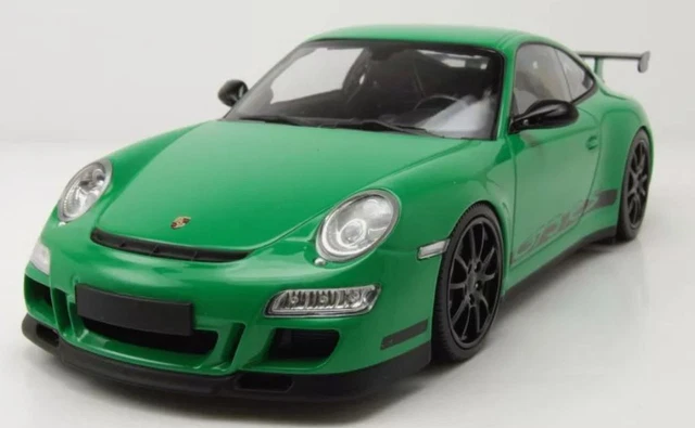 Porsche 911 GT3 RS 2007 Verte – Minichamps 1/18, Métal, Collection