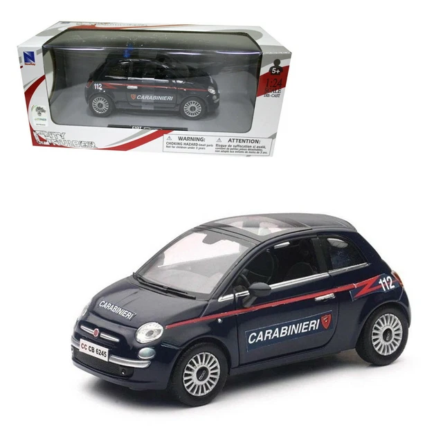 MACCHINA AUTO FIAT 500 carabinieri modellino giocattolo per