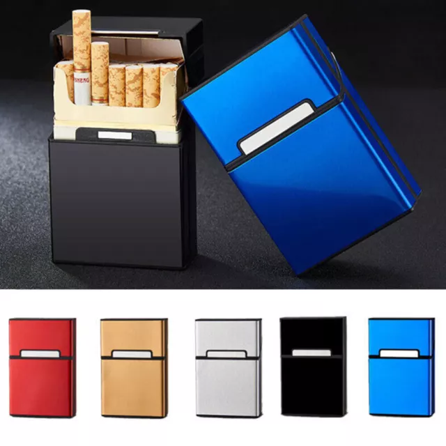 Metal Tobacco Holder Aluminum Cigarette Case Storage Pocket Box for 20 Cigarette