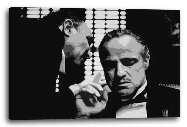 Wandbild Der Pate Don Corleone Marlon Brando künstlerisch nachbearbeitet