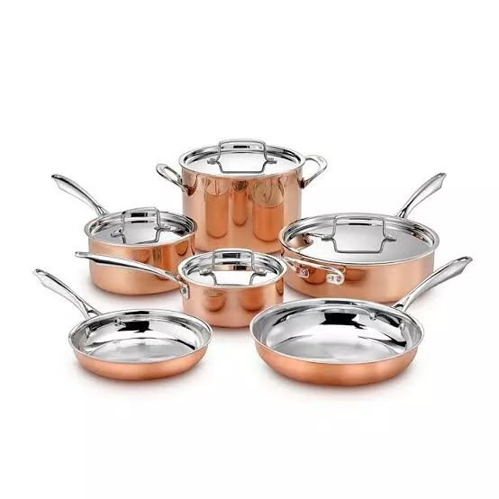 Cuisinart 10 PIECE COPPER COOKWARE SET