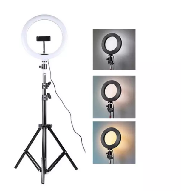 12” Soft Ring Light,26 Cm ,Per Foto,Video, Con Trepiede E Telecomando