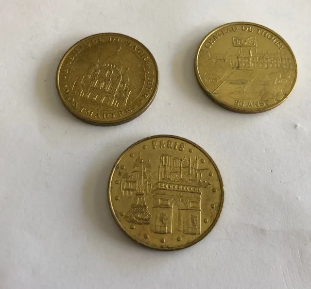 Lot De 3 Medailles Monnaie De Paris Ref65579