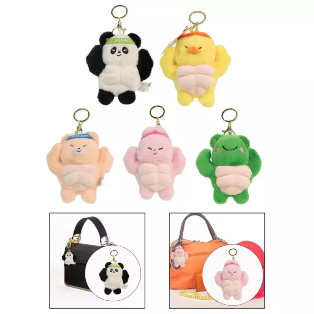 Pendentif clé en forme d'animal en peluche, nouveauté, pour clé de sac à dos