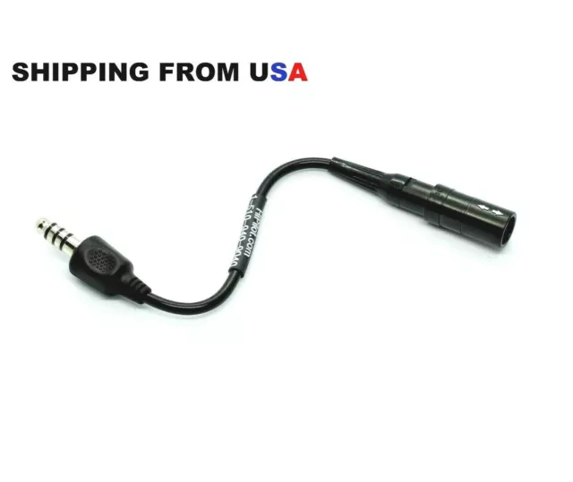 BOSE 6pin to HELICOPTER HEADSET ADAPTER, BOSE HEADSET TO HELICOPTER ADAPTER