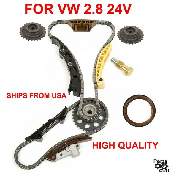 24V ENGINE TIMING CHAIN KIT W SPROCKETS EUROVAN,GTI,GOLF, JETTA 2.8 VR6
