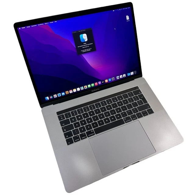 "Apple MacBook Pro 14,3 A1707 EMC 3162 15,4" i7 touchbar 16 GB 256 GB unità di memoria a stato solido" Monterey