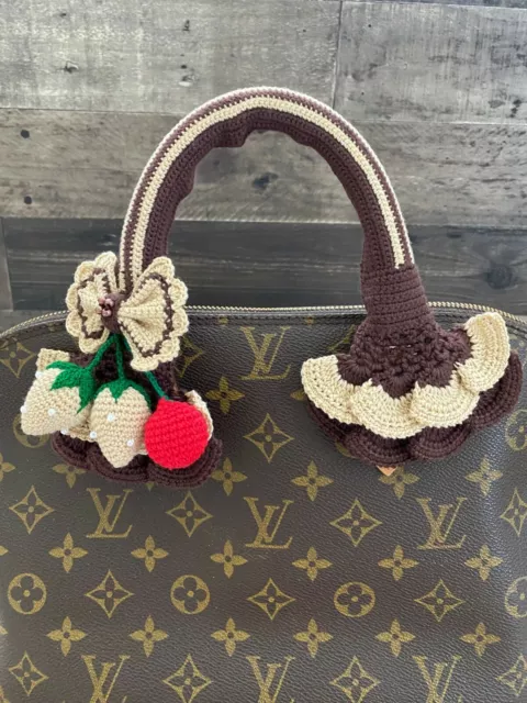 Handle Cover Crochet Louis Vuitton LV SPEEDY 25 3035 ALMA GORGEOUS