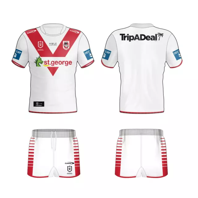 NRL 2024 Home Jersey Set - St George Illawarra Dragons - Infant/Toddler