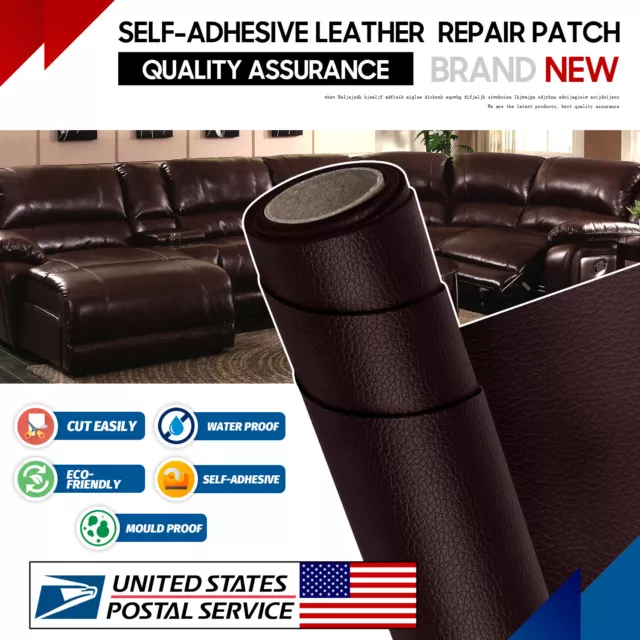 Self-Adhesive Patch Leather Repair Tape for Car Seats Couch Furniture  Upholstery