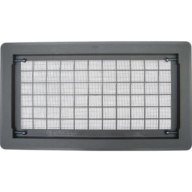 AirVent 8 In. x 16 In. Gray Automatic Foundation Ventilator RAGR Pack of 12