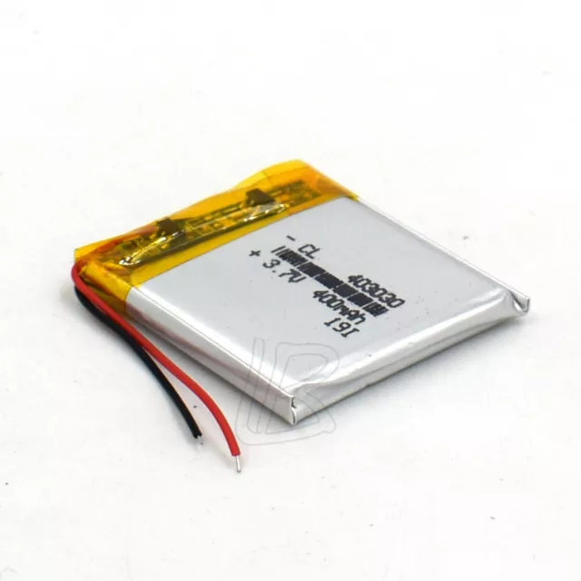 Batterie 403030 Lipolymer 3.7V 400mAh Rechargeable Li-po Cell Pour GPS Speaker