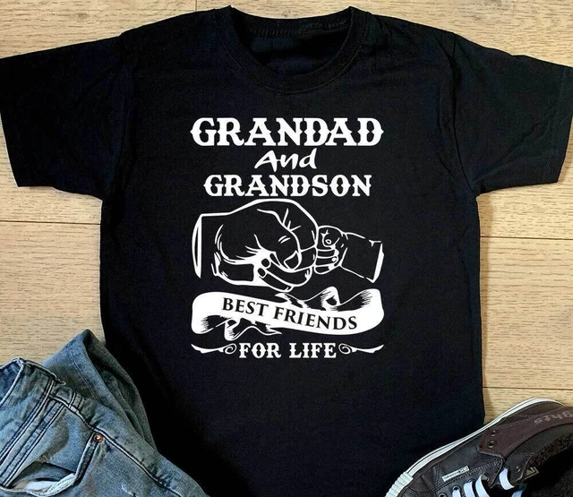 T-shirt nonno e nipote migliori amici per la vita Natale papà regalo festa del papà