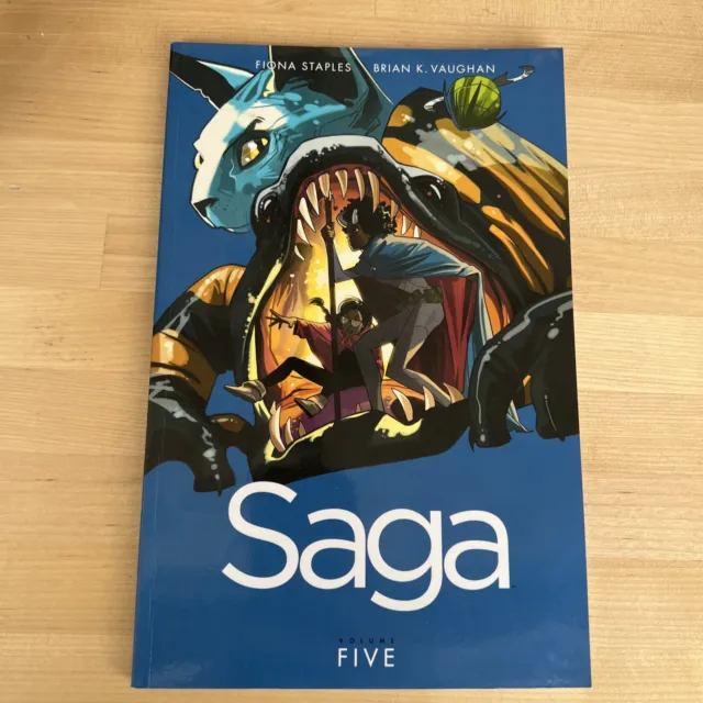 SAGA Volume FIVE 5 TPB image, 2015 1st Printing LIGHTLY USED / EXCELLENT