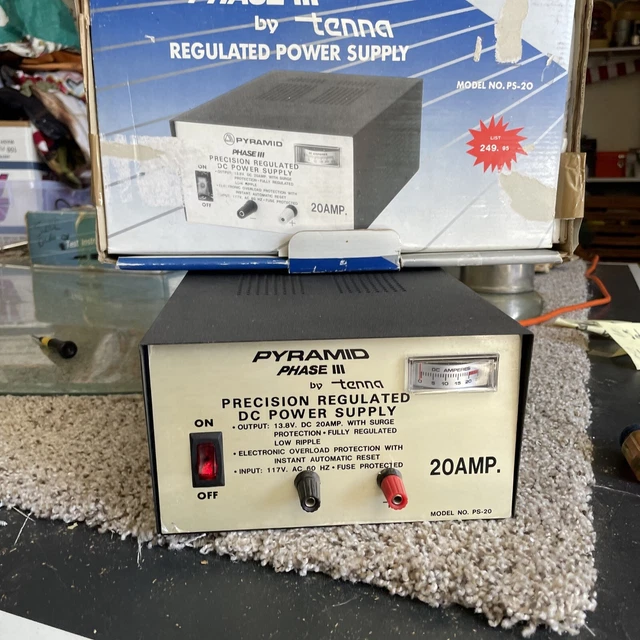 PYRAMID PHASE III REGULATED POWER SUPPLY ModelPS20 49.00 PicClick