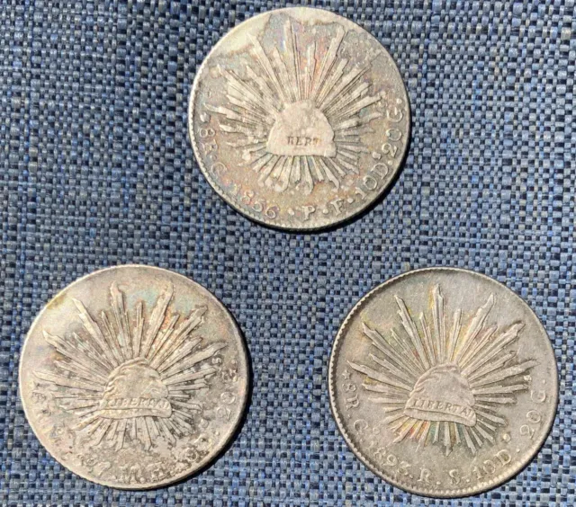 mexico silver coins lot