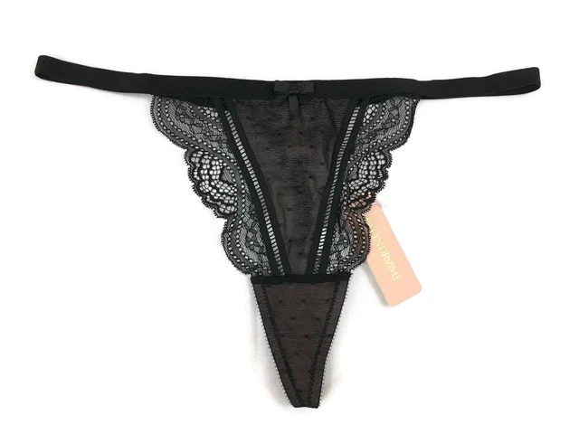 Alien Animal High-Leg Lace Thong in Black