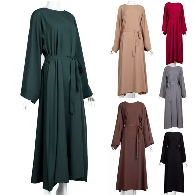 / Femmes Musulmanes Abaya Jilbab Kaftan Dubaï Abayas Dames Robe Maxi Robe 》