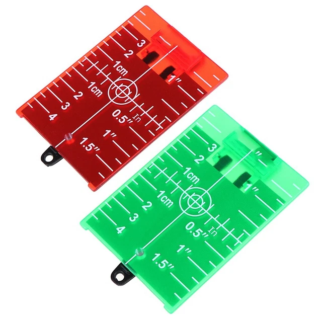 Targa targhetta target rosso plastica con supporto per interno/esterno