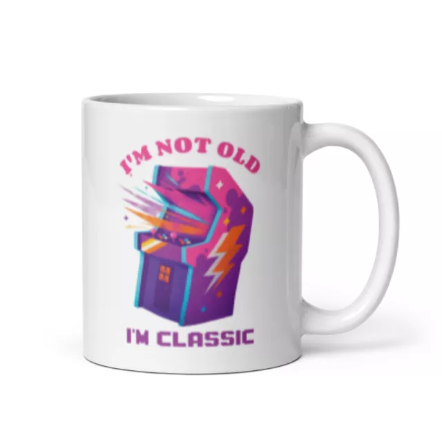 Not Old I'm Classic Mug Retro Arcade Video Game Boomer Gift for Gamer Dad or Mom